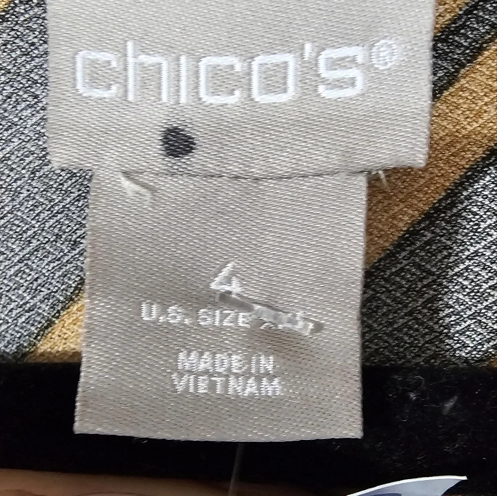 Chico’s Multicolor Travel Duster Jacket Size 4 NWT - Picture 6 of 10